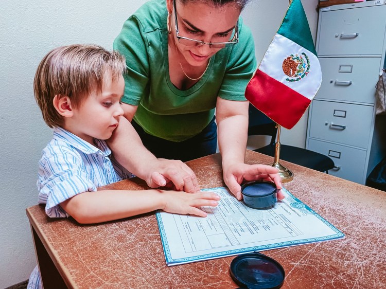 Luca gets fingerprinted